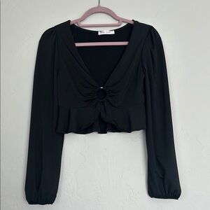 Black Long Sleeve Top